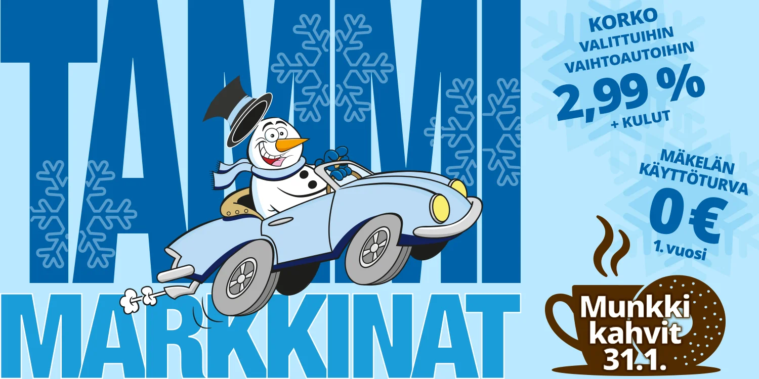 Vaihtoautojen tammimarkkinat Mäkelän Auto, Järvenpää